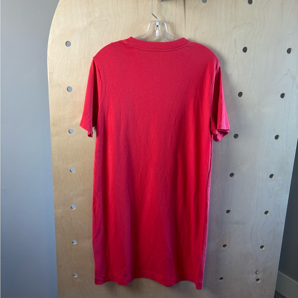 Everlane THE ORGANIC COTTON WEEKEND TEE DRESS in Red Medium - Picture 5 of 5